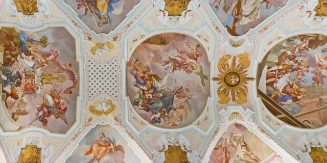 Frescos de l'Església barroca d'Ochsenhausen, Alemanya