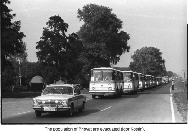 Evacuation of Pripyat begins.