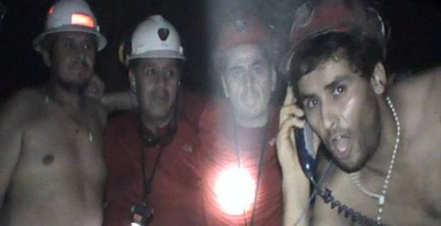 El primer vídeo de los mineros