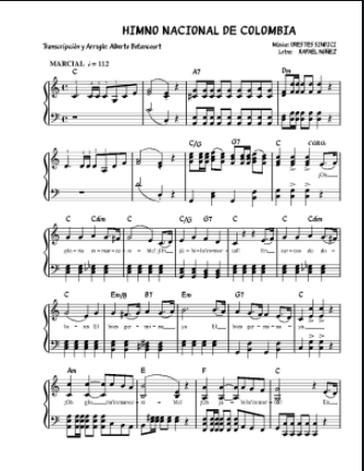 HIMNO NACIONAL DE COLOMBIA