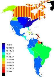 Independizaron los países.