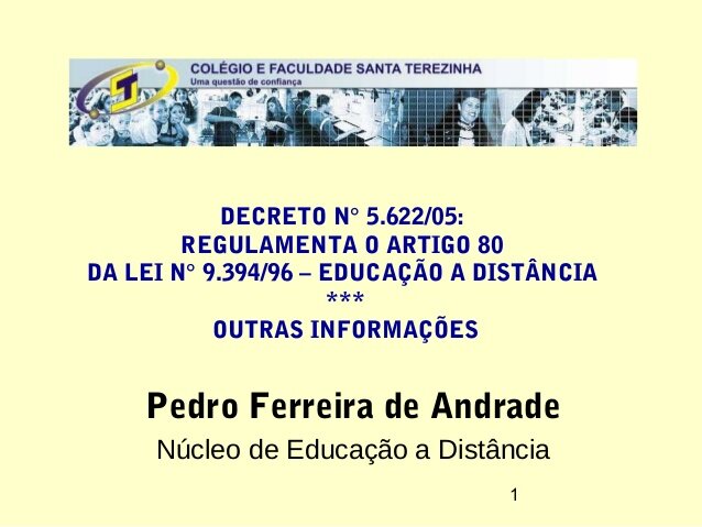 Decreto nº 5.622/05