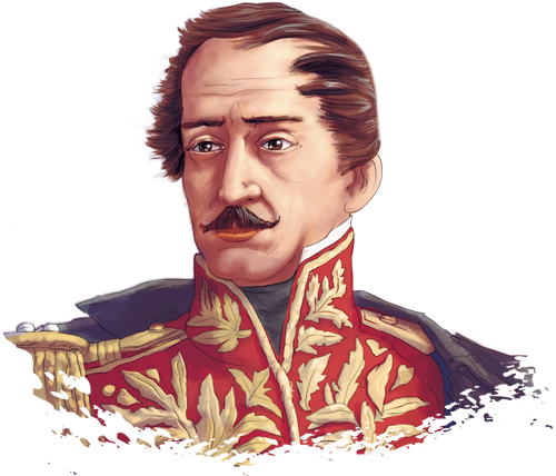 El gobierno de Santander , en las relaciones internacionales :