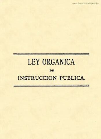 LEY DE INSTRUCCIÓN PÚBLICA DE 1869