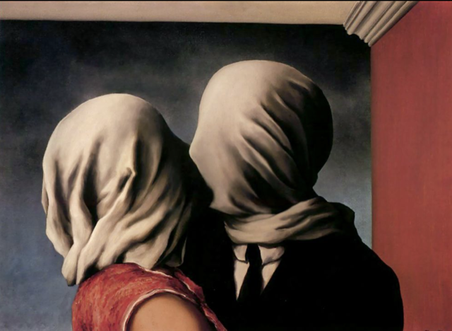 Los amantes, René Magritte