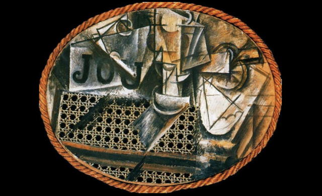 Naturaleza muerta con silla de rejilla, Picasso