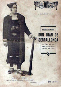 1868, "Don Joan de Serrallonga" de Víctor Balaguer