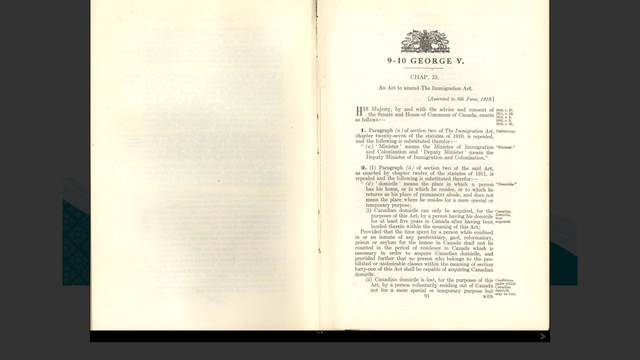 Immigration Act Of 1919