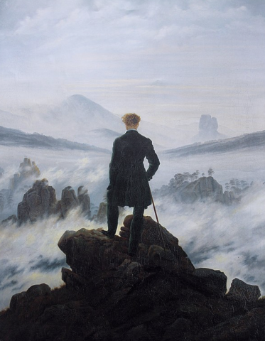 El caminante sobre el mar de nubes, Friedrich