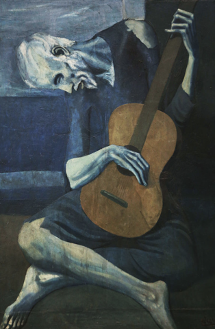 El viejo guitarrista, Picasso