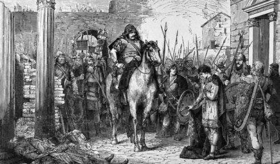 Odoacro, rey de la tribu de los hérulos, depone a&nbsp;Rómulo Augústulo, el último emperador del Imperio Romano de Occidente.