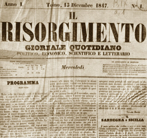 "Il Risorgimento" di Cavour