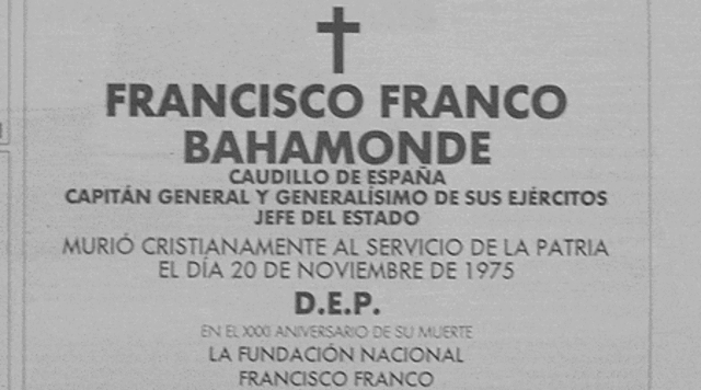 Muere Franco