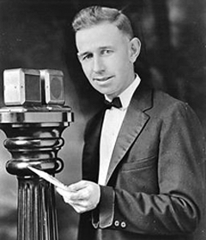 First radio broadcast