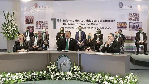 Realiza Dr, Arnulfo Treviño Cubero Primer Informe de actividades de forma virtual