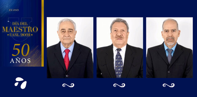 Reciben tres maestros de FIME reconocimiento de la UANL por su amplia trayectoria docente