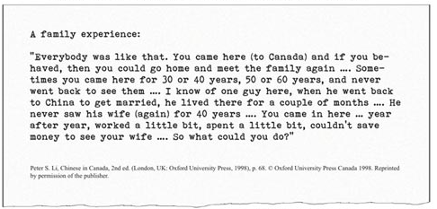 Chinese Immigration Act (2) primary source included