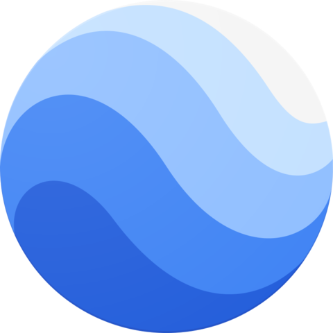 Se lanza el programa Google Earth.