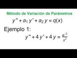 Método de Variación de Parámetros