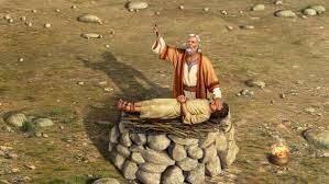 Abraham intenta sacrificar a Isaac