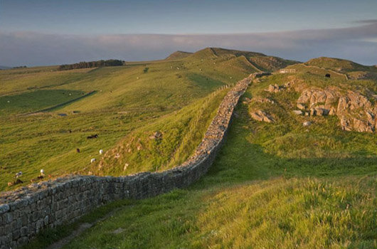 The Hadrian Wall is built