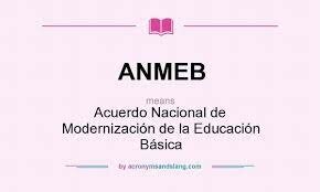 Acuerdo Nacional para la Modernización de la Educación