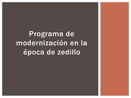 LA POLITICA MODERNIZADORA Y PROCESO FEDERALIZACION