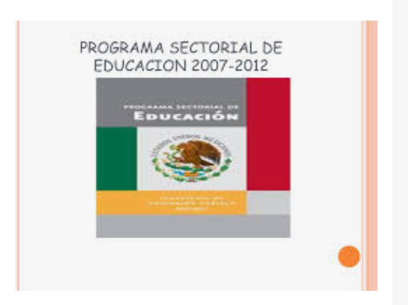 Programa sectorial de educación