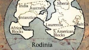 Rodinia supercontinente 1000 MA (Tónico)