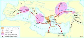 La expansión griega.