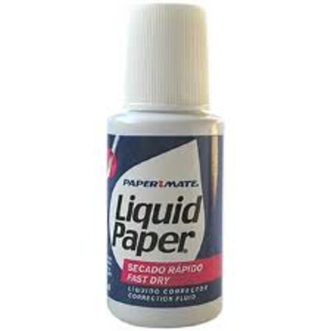 renamed Liquid Paper, to paint over mistakes made with a typewriter.