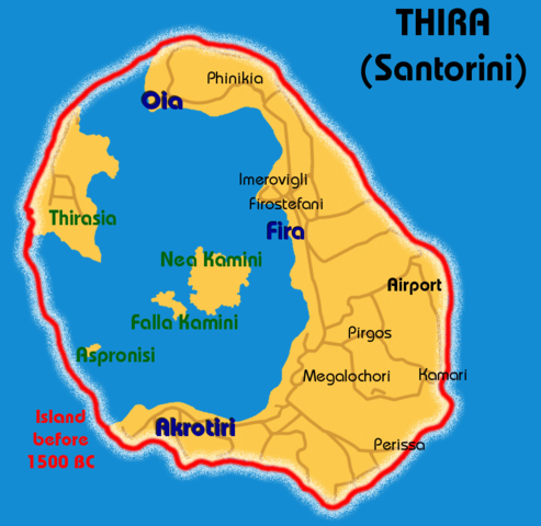 Explosión de la isla de Thera