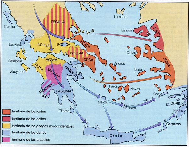 Invasiones de los dorios.