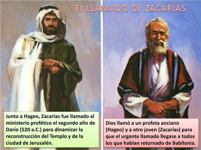 PROFETAS ZACARIAS Y HAGEO