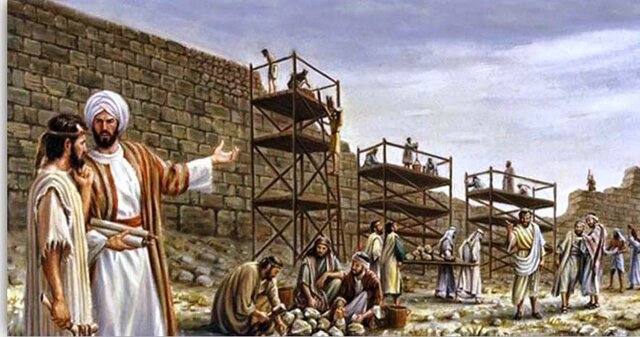 RECONSTRUCCIÓN DE LOS MUROS DEL TEMPLO DE JERUSALEM