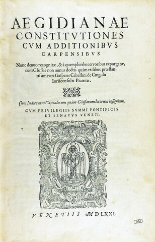 Costituzioni egidiane