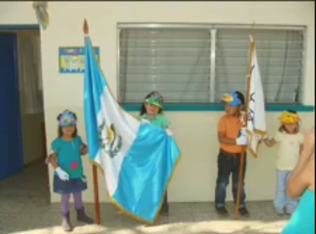 Fui abanderada por primera vez