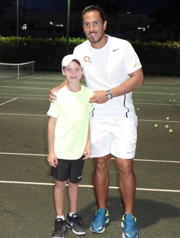 Fui a la academia de tennis de Guillermo Cañas