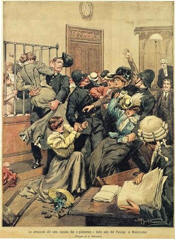 Acciones militantes departe de WSPU