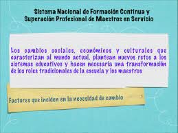 l Sistema de Formación Continua y Superación Profesional