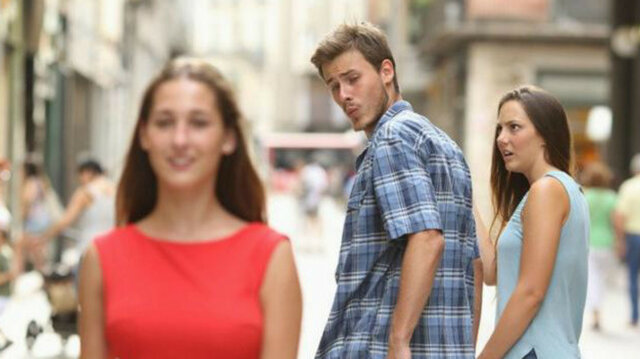 The distracted boyfriend