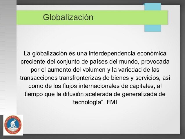 GLOBALIZACIÓN