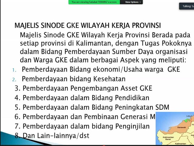 SEMINAR:RESTRUKTURISASI DAN REVITALISASI GKE DI ERA KENORMALAN BARU perspektif warga GKE (Lanjutan)