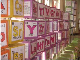 Dentro de las actividades de la celebración de la Semana de la Ciencia se elabora un  gran Sistema Periódico.