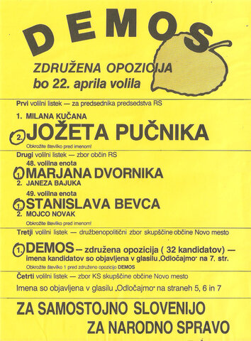 DEMOS (Demokratična Opozicija Slovenije)