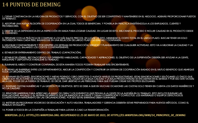 14 puntos de Deming