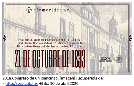 1833 Se cierra la Real y Pontificia Universidad de México