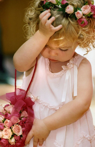 flower girl at aunts wedding