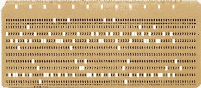 Tarjetas perforadas eléctricas (Herman Hollerith)