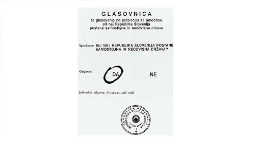 PLEBISCIT O SAMOSTOJNI NEODVISNI SLOVENIJI